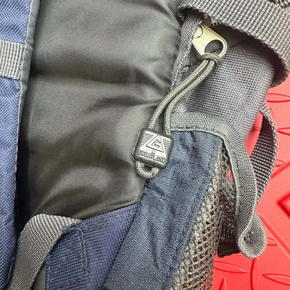 Greatland Blue and Gray Bungee Hiking Daypack Backpack